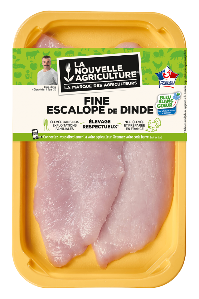 LES FINES ESCALOPES DE DINDE LA NOUVELLE AGRICULTURE®