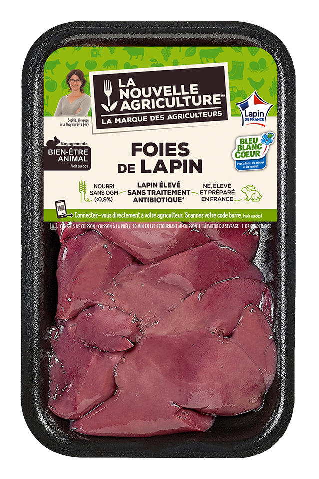 Les foies de lapin