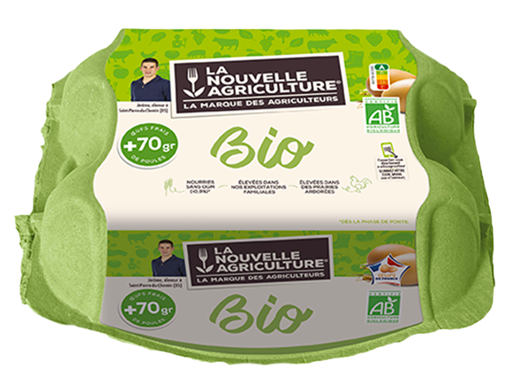 LES ŒUFS 70G BIO LA NOUVELLE AGRICULTURE®