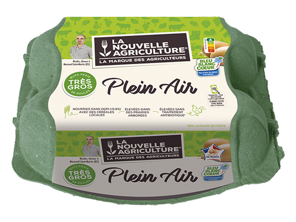 LES GROS ŒUFS PLEIN AIR LA NOUVELLE AGRICULTURE®