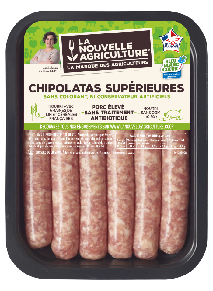 LES CHIPOLATAS NATURES LA NOUVELLE AGRICULTURE®