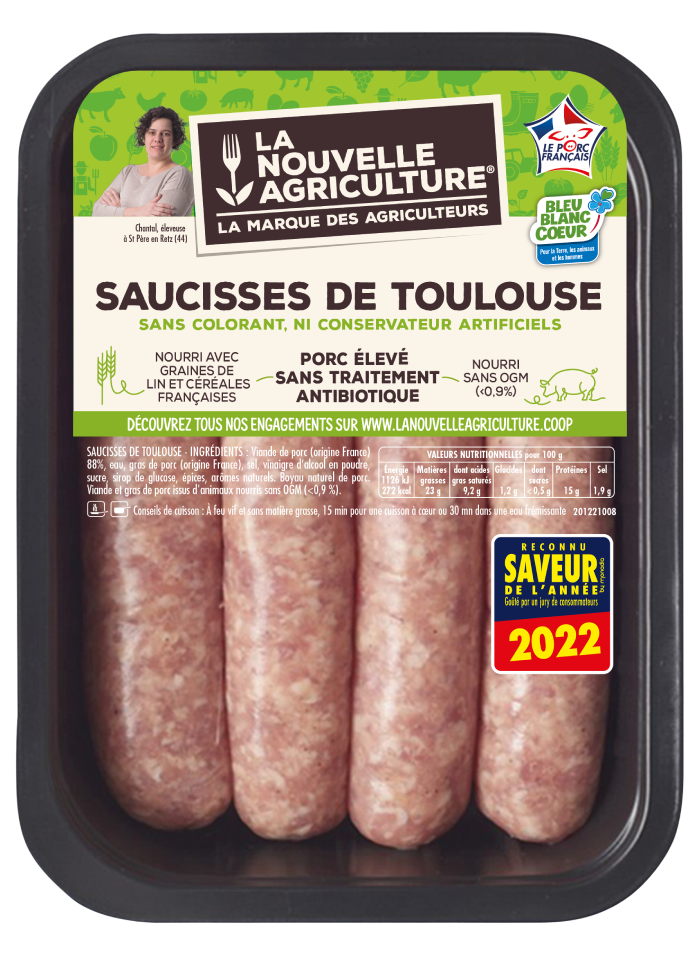LES SAUCISSES DE TOULOUSE LA NOUVELLE AGRICULTURE®