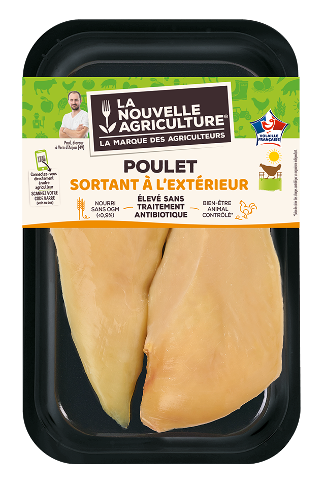 LES FILETS DE POULET SORTANT A L'EXTERIEUR LA NOUVELLE AGRICULTURE®