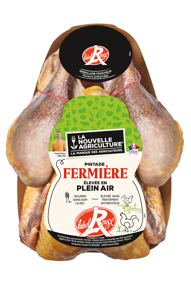 PINTADE FERMIÈRE LABEL ROUGE LA NOUVELLE AGRICULTURE®