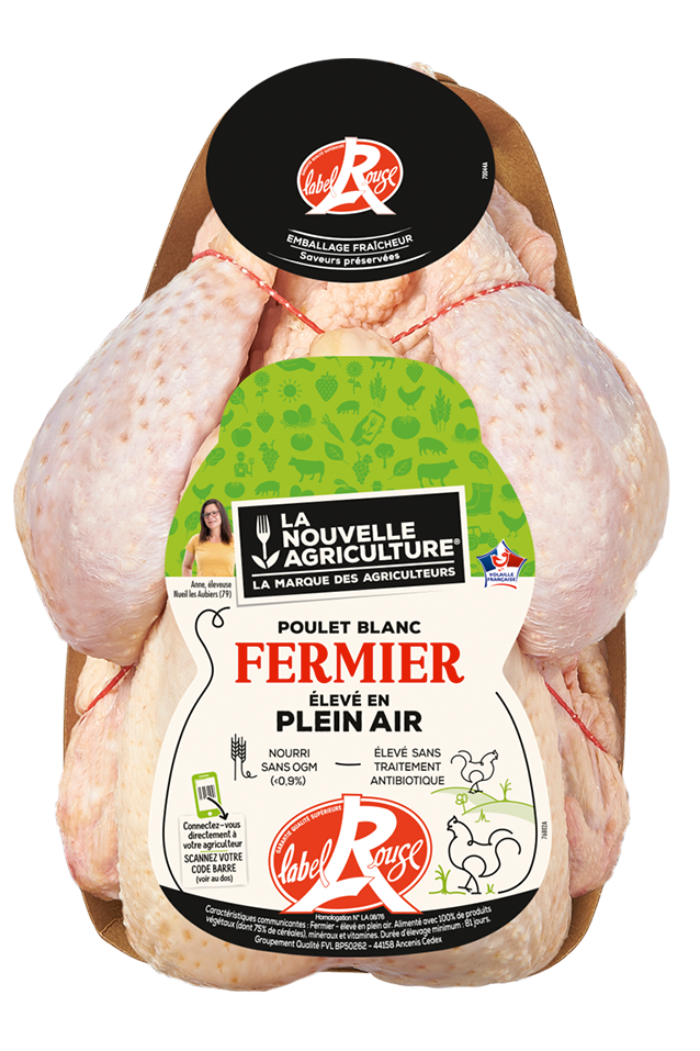 LE POULET ENTIER FERMIER LABEL ROUGE LA NOUVELLE AGRICULTURE®