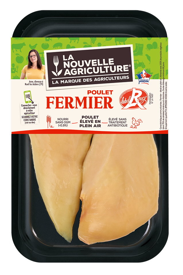 LES FILETS DE POULET FERMIER LABEL ROUGE LA NOUVELLE AGRICULTURE®