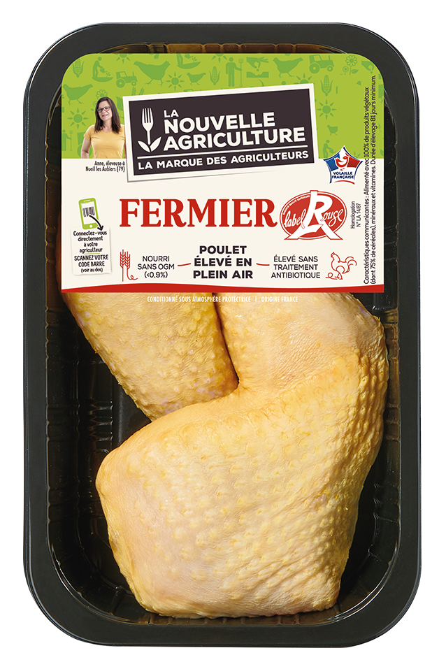 LES CUISSES DE POULET FERMIER LABEL ROUGE LA NOUVELLE AGRICULTURE®