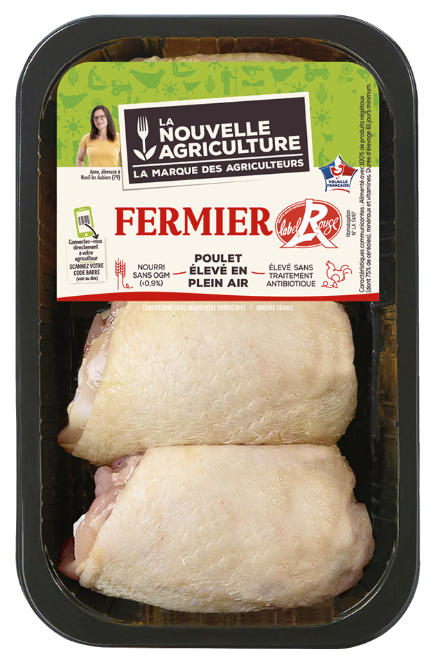 LES HAUTS DE CUISSE DE POULET LABEL ROUGE LA NOUVELLE AGRICULTURE®