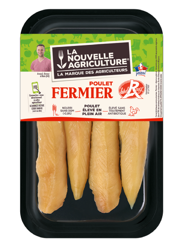 LES AIGUILLETTES DE POULET FERMIER LABEL ROUGE LA NOUVELLE AGRICULTURE®