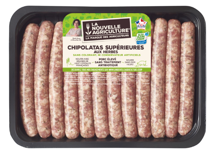 LES CHIPOLATAS AUX HERBES LA NOUVELLE AGRICULTURE®