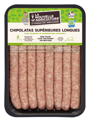 LES CHIPOLATAS SUPÉRIEURES LONGUES LA NOUVELLE AGRICULTURE®