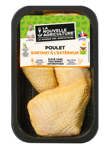 LES CUISSES DE POULET SORTANT A L’EXTERIEUR LA NOUVELLE AGRICULTURE®