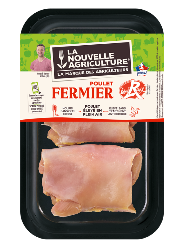 LES STEAKS DE POULET FERMIER LABEL ROUGE LA NOUVELLE AGRICULTURE®