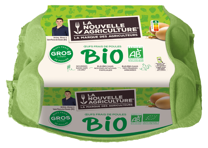 LES ŒUFS >70G BIO LA NOUVELLE AGRICULTURE®