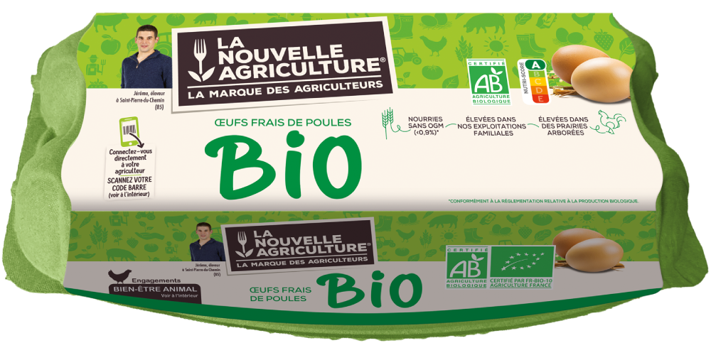 LES ŒUFS BIO LA NOUVELLE AGRICULTURE® X10
