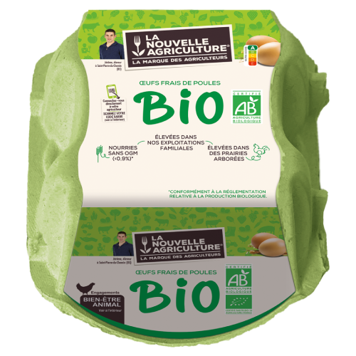LES ŒUFS BIO LA NOUVELLE AGRICULTURE® X4