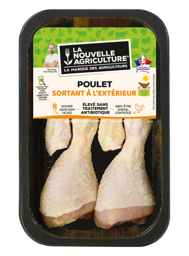 LES PILONS DE POULET SORTANT A L’EXTERIEUR LA NOUVELLE AGRICULTURE®