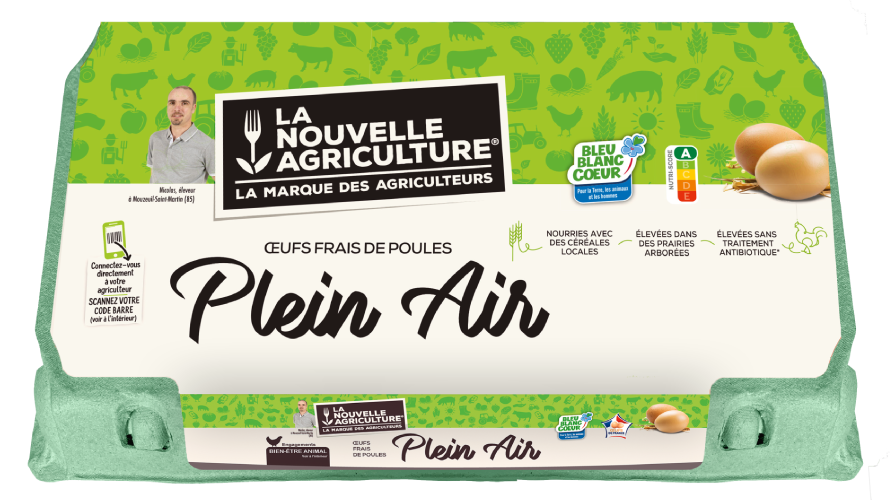 LES ŒUFS PLEIN AIR LA NOUVELLE AGRICULTURE® X15
