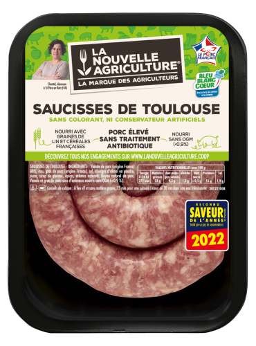 LA SAUCISSE DE TOULOUSE ENROULÉE LA NOUVELLE AGRICULTURE®